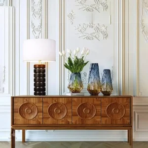 Vase décoratif en verre, idéal pour embellir un espace