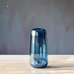 Grand vase pour décoration, nuance bleue