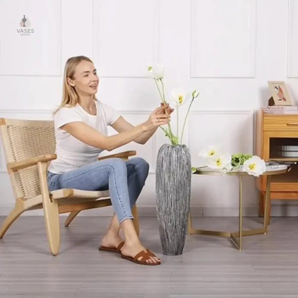 Vase spacieux pour une présentation florale impressionnante