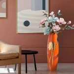 Grand vase en céramique, style minimaliste et chic
