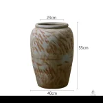 Vase vintage imposant, ajout d'élégance à la déco