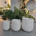 Grand pot décoratif pour intérieur et extérieur