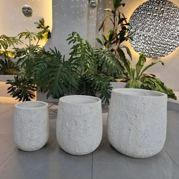 Grand pot décoratif pour intérieur et extérieur