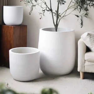 Grand pot de fleurs pour intérieur moderne