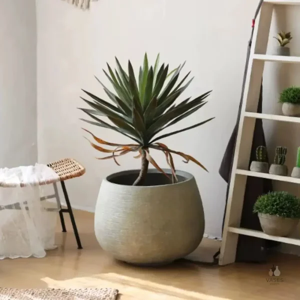 Gros pot rond idéal pour fleurs et plantes