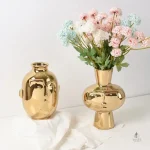 Vase visage Illusion en céramique décoratif