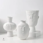 Vase visage Illusion avec finitions élégantes