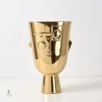 Vase visage artistique pour décoration intérieure