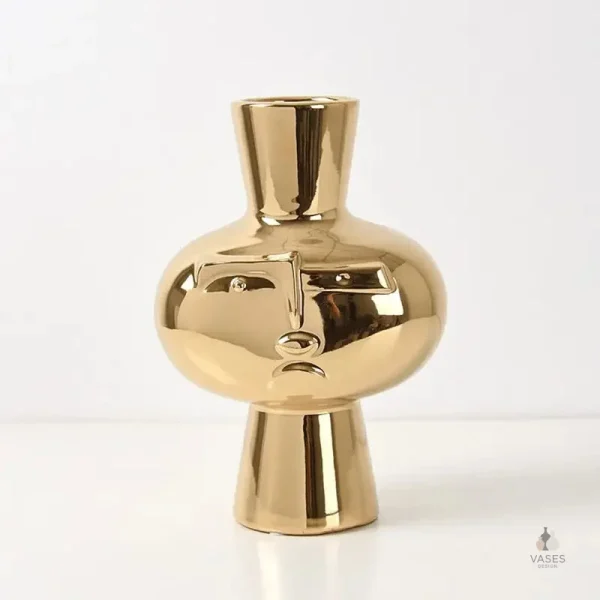 Vase visage unique en style moderne