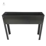 Support de plantes en métal noir, style contemporain