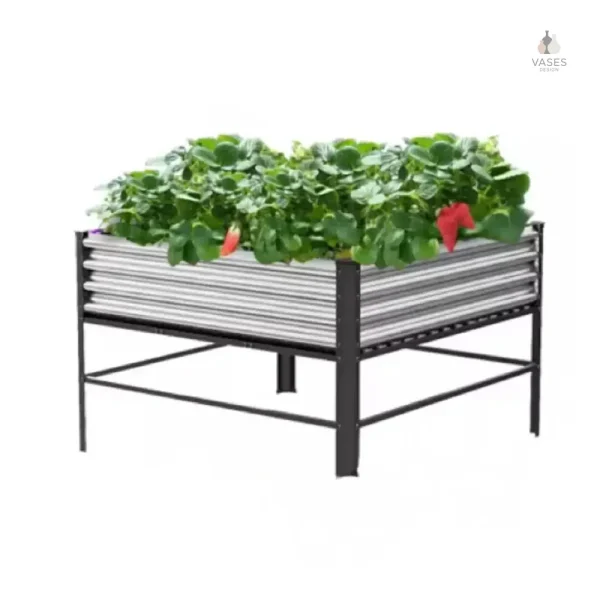 Jardinière sur pied en métal pour un jardin stylé