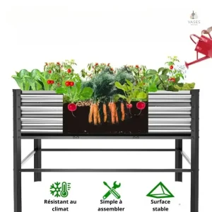 Support métallique pour plantes en pot, pratique et esthétique