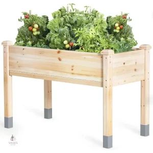 Jardinière sur pied pour extérieur, idéale pour les plantes