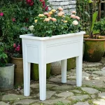 Jardinière sur pied en plastique pour plantes d'intérieur