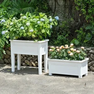 Jardinière sur pied légère en plastique pour le jardin