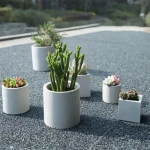 Mini pot de fleur design moderne pour décoration intérieure
