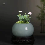 Pot de fleur en céramique design et élégant