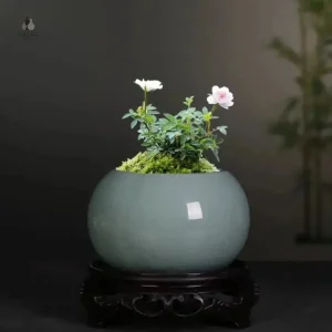 Pot de fleur en céramique design et élégant