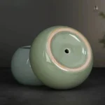 Pot rond en céramique, idéal pour les plantes d'intérieur