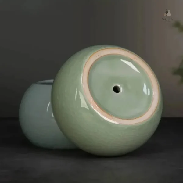 Pot rond en céramique, idéal pour les plantes d'intérieur