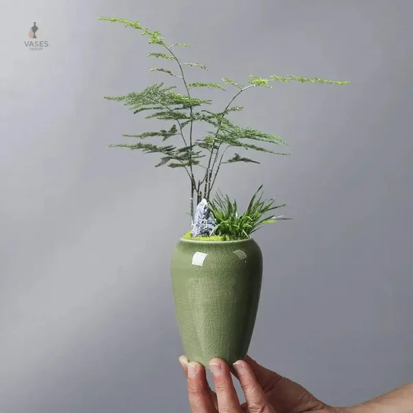 Pot de fleur céramique design élégant pour intérieur
