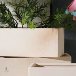 Petit pot de fleur, design épuré et contemporain
