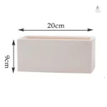Pot de fleur rectangulaire idéal pour les plantes petites