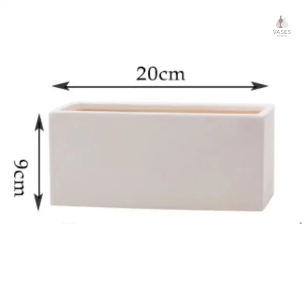 Pot de fleur rectangulaire idéal pour les plantes petites