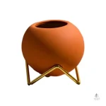 Vase rond élégant, accent décoratif pour table