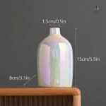 Vase coloré avec une finition brillante et lisse