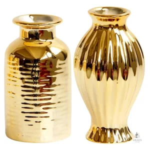 Vase doré au design contemporain pour embellir votre espace