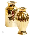 Vase doré moderne, idéal pour une touche glamour
