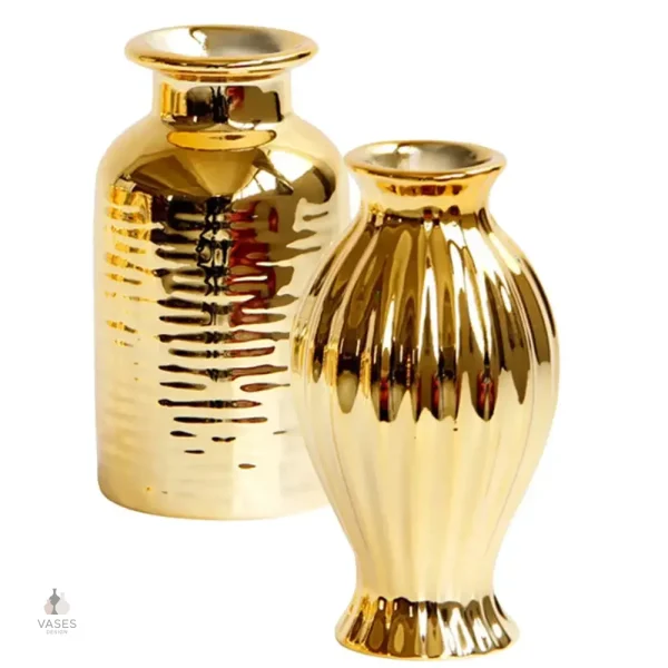 Vase doré moderne, idéal pour une touche glamour