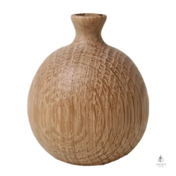 Vase en bois design, idéal pour une touche rustique