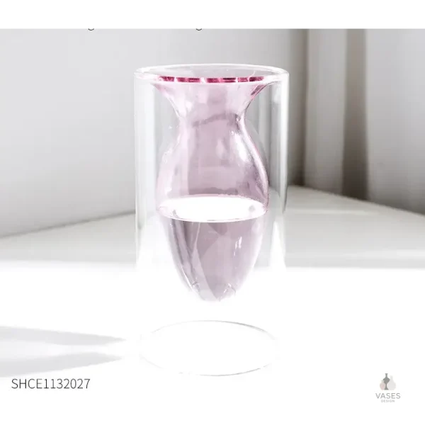 Vase en verre minimaliste à poser