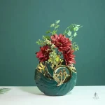 Vase vert élégant pour embellir votre intérieur