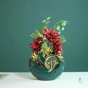 Vase vert élégant pour embellir votre intérieur
