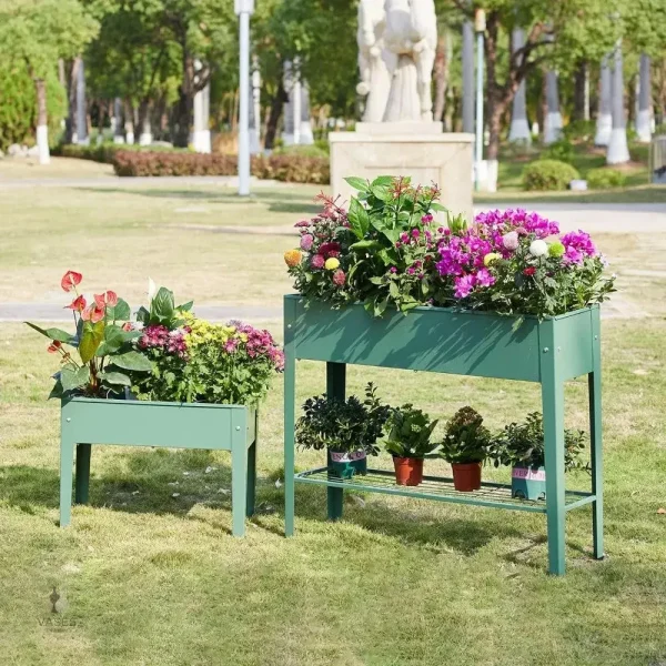 Jardinière sur pied en bois, parfaite pour une décoration naturelle