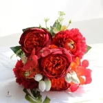 Pivoine décorative en fleurs artificielles