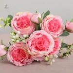 Pivoine artificielle pour une touche de couleur
