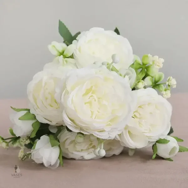 Pivoine en fleurs artificielles pour décoration de maison