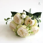 Pivoine artificielle en fleurs décoratives - vue 6