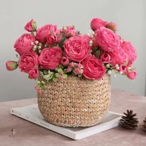 Pivoine synthétique rose pour arrangements floraux