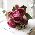 Pivoine artificielle en fleurs décoratives - vue 14