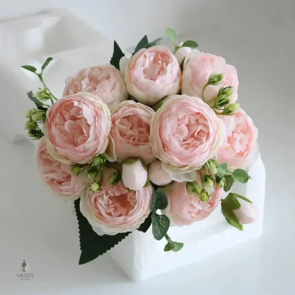 Pivoine artificielle en fleurs décoratives - vue 16