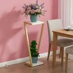 Porte plante scandinave en bois pour décoration moderne