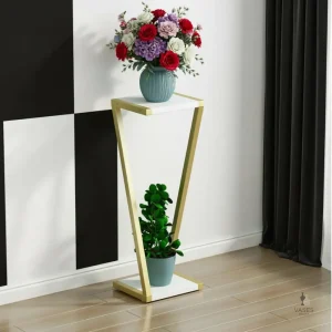 Porte plante minimaliste aux lignes scandinaves