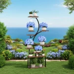Support à plantes avec une touche artistique