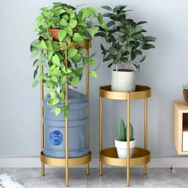 Support de fleurs surélevé en bois naturel