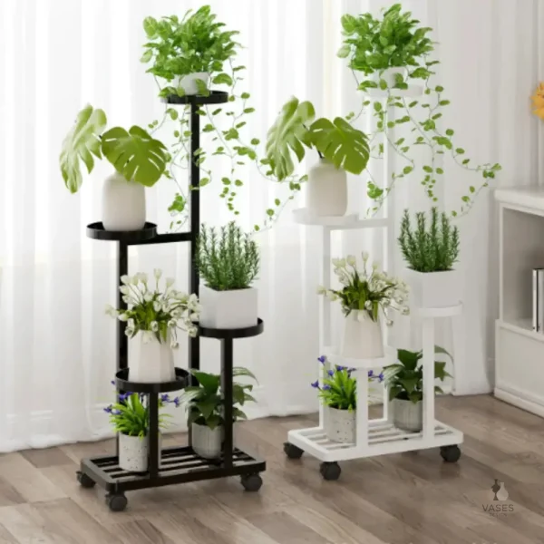 Porte plantes à roulettes pour un rangement pratique